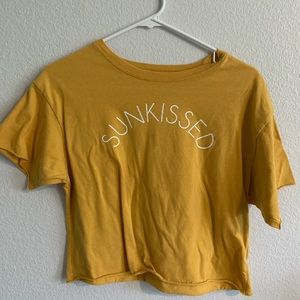 “Sun kissed” crop top